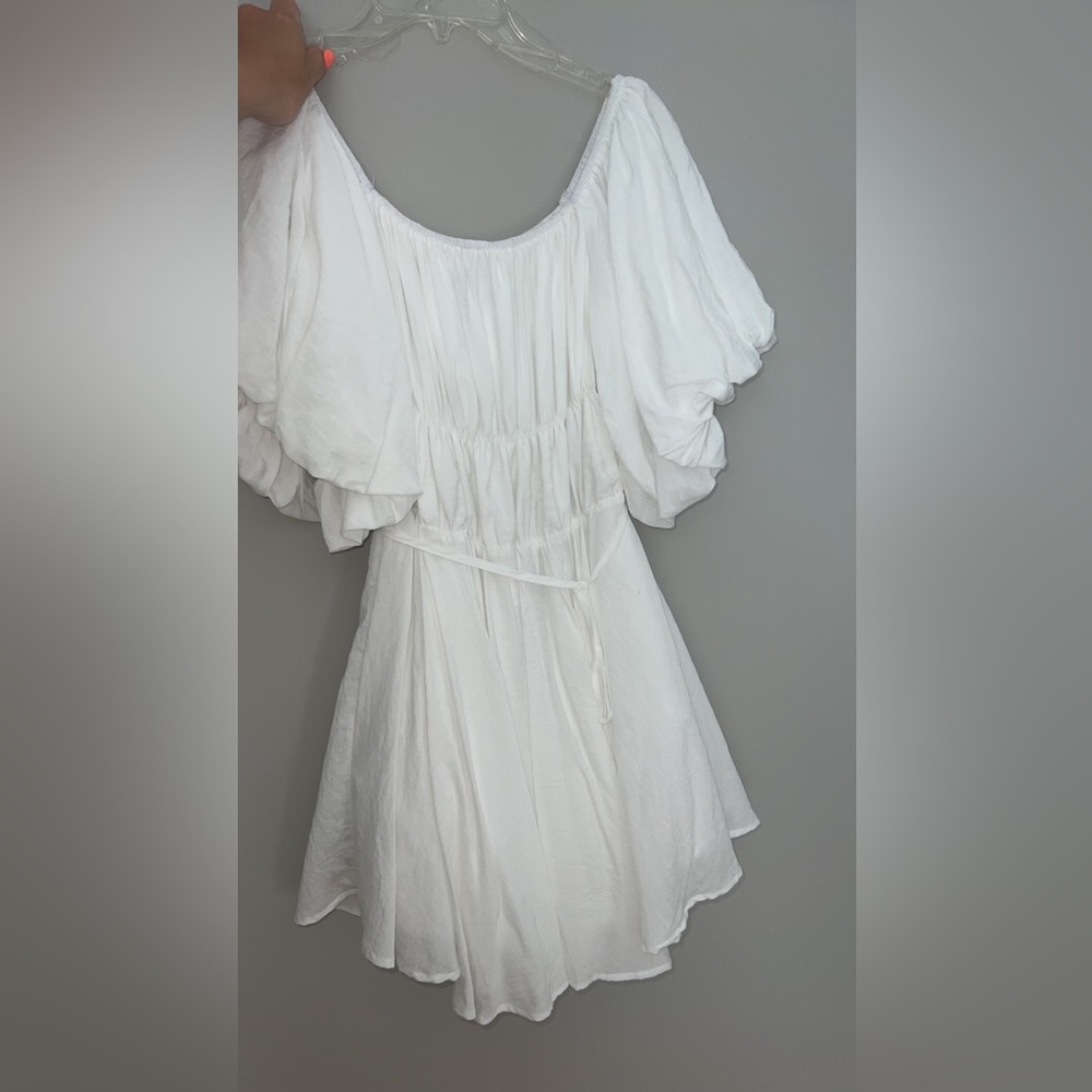 Altar’d State White Puffy Dress